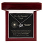 Zodiac Necklace To My Wife Astrological Sign Design with message card, stainless steel or 18k gold finish
