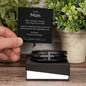 Personalised Men's Cross Leather Bracelet with message card