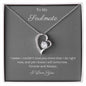 Heart pendant 14k white gold finish or 18k yellow gold finish 6.5mm round cut cubic zirconia stone