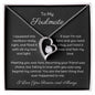 To My Soulmate Heart Shape Pendant Necklace 14k white gold finish or 18k yellow gold finish 6.5mm round cut cubic zirconia stone with a heartfelt soulmate message
