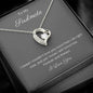 Heart pendant 14k white gold finish or 18k yellow gold finish 6.5mm round cut cubic zirconia stone