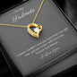Heart pendant 14k white gold finish or 18k yellow gold finish 6.5mm round cut cubic zirconia stone