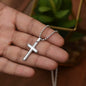 To My Son Cross Necklace with Ball Chain.
