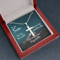 To My Son Cross Necklace with Ball Chain.