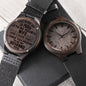 Proud To Be Your Wife Engraved Wooden Watch