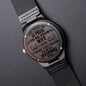 Proud To Be Your Wife Engraved Wooden Watch