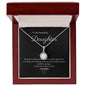Dazzling Eternal Hope Necklace features a cushion cut centre cubic zirconia and centre crystal is adorned with equally brilliant CZ crystals. 14k white gold finish over stainless steel 8mm cushion-cut centre cubic zirconia crystal