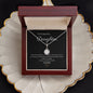 Dazzling Eternal Hope Necklace features a cushion cut centre cubic zirconia and centre crystal is adorned with equally brilliant CZ crystals. 14k white gold finish over stainless steel 8mm cushion-cut centre cubic zirconia crystal