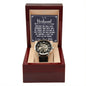 Trendy mens watch with open design