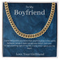 To My Boyfriend Cuban Link Chain