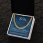 To Our Son Cuban Link Chain