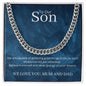 To Our Son Cuban Link Chain