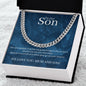 To Our Son Cuban Link Chain