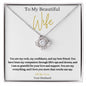 14k white gold or 18k yellow gold finish wife pendant necklace with cubic zirconia crystals