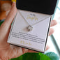 14k or 18K Gold Beautiful Daughter love knot Pendant Necklace