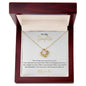 14k or 18K Gold Beautiful Daughter love knot Pendant Necklace
