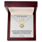 14k white gold or 18k yellow gold finish wife pendant necklace with cubic zirconia crystals
