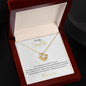 14k or 18K Gold Beautiful Daughter love knot Pendant Necklace