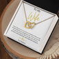 To My Wife Interlocking Heart Necklace