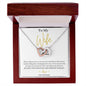 To My Wife Interlocking Heart Necklace