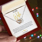 To My Wife Interlocking Heart Necklace