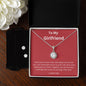 To My Girlfriend Eternal Hope Necklace and Cubic Zirconia Earring Set