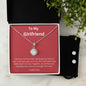To My Girlfriend Eternal Hope Necklace and Cubic Zirconia Earring Set
