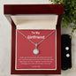 To My Girlfriend Eternal Hope Necklace and Cubic Zirconia Earring Set