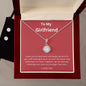 To My Girlfriend Eternal Hope Necklace and Cubic Zirconia Earring Set
