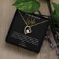 14k white gold finish or 18k yellow gold with cubic zirconia stone Wife Necklace