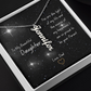 Personalised Name Pendant Necklace for Daughter Stainless Steel or 18k Gold Finish