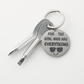 Engraved keychain screwdriver for your Girl with flathead and Philips. Cheeky message reads For the girl who has everything! Add your own engraved message on the back. Colour Black or Silver.