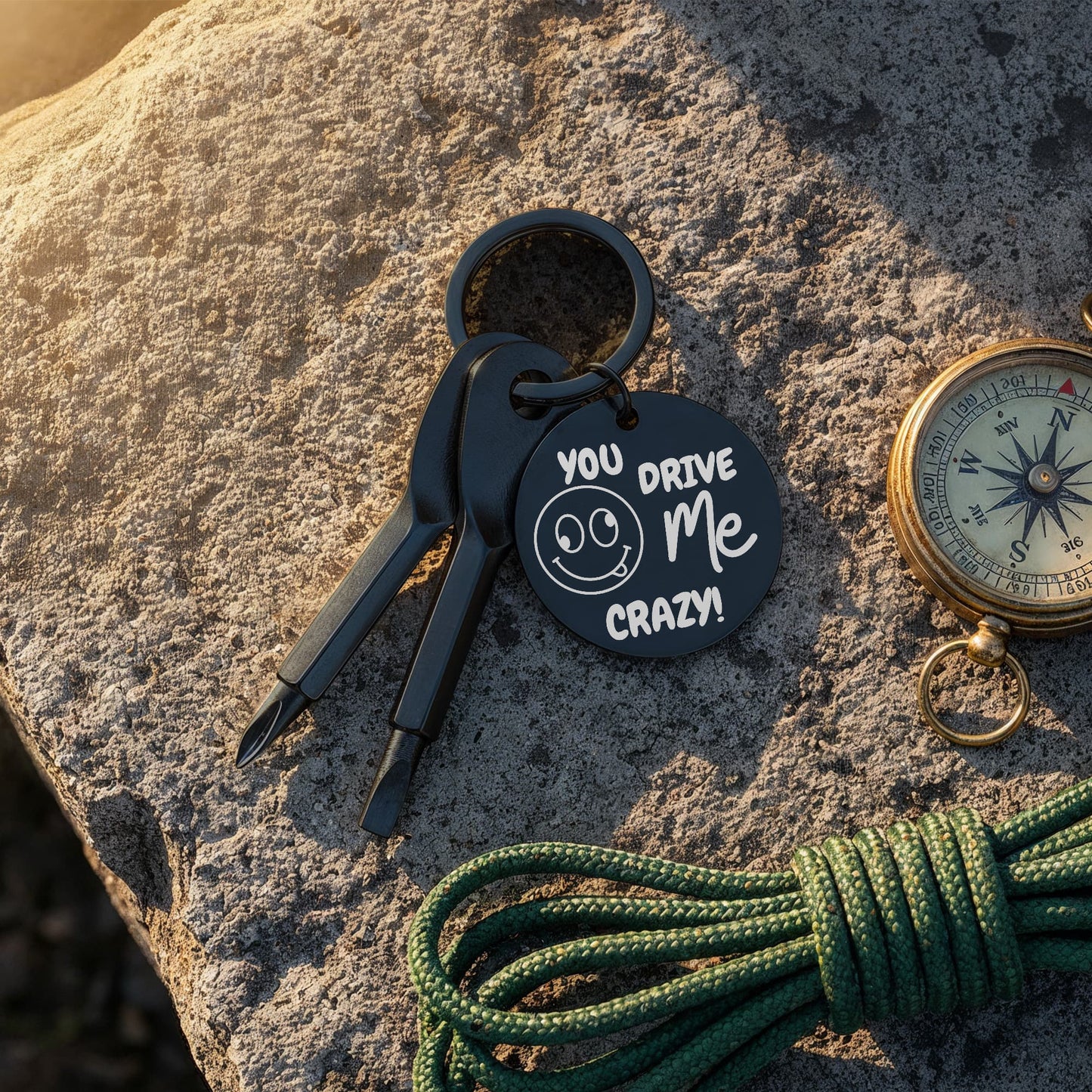 Personalised Keychain And Screwdriver Gift