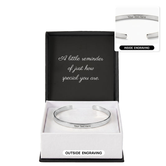 Personalized Engraved Cuff Bracelet