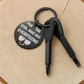 Engraved keychain screwdriver for your Girl with flathead and Philips. Cheeky message reads For the girl who has everything! Add your own engraved message on the back. Colour Black or Silver.