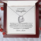 Beautiful Daughter Forever Love Heart Pendant Necklace 14k or 18k Gold