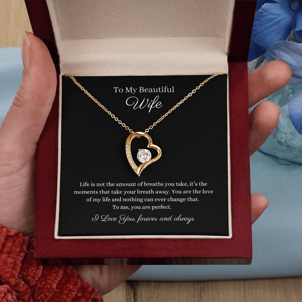 14k or 18k Gold finish heart pendant necklace embellished with smaller crystals 