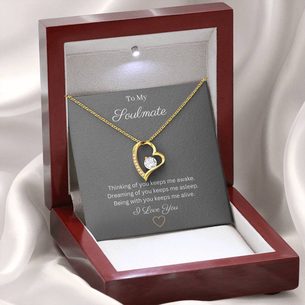 Heart pendant 14k white gold finish or 18k yellow gold finish 6.5mm round cut cubic zirconia stone