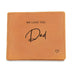 Personalised Graphic Leather Wallet "We Love You Dad"