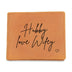 Personalised Graphic Leather Wallet "Hubby Love Wifey"