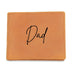 Personalised Graphic Leather Wallet "Dad"