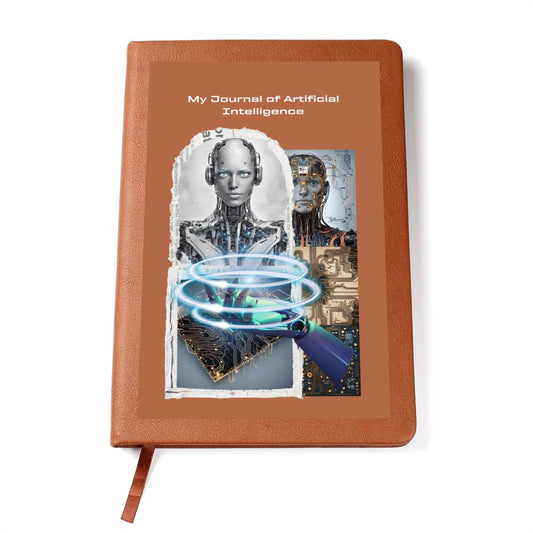 Leather Journal Printed Graphic of My Artificial Intelligence Note Book