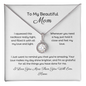 Sparkling cushion cut cubic zirconia necklace gift for mom