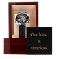 Unique Skeleton Dial Automatic Men's Watch with luxury box LED and message card.  Our love is timeless.