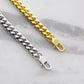 To my Boyfriend Cuban Link Chain Classic Necklace, stainless steel or 14k Gold finish and heartfelt message card.