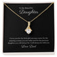 Beautiful Petite Ribbon pendant Necklace
