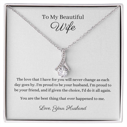 Personalised Gift For Her 14k or 18k gold finish Petite Pendant Necklace With Cubic Zirconia Crystals