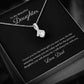 14k or 18k Gold Finish, Gift for Her Ribbon Pendant Necklace