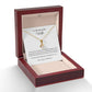 Personalised Gift For Her 14k or 18k gold finish Petite Pendant Necklace With Cubic Zirconia Crystals