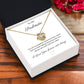 To My Soulmate pendant necklace 14k white gold over stainless steel or 18k yellow gold over stainless steel